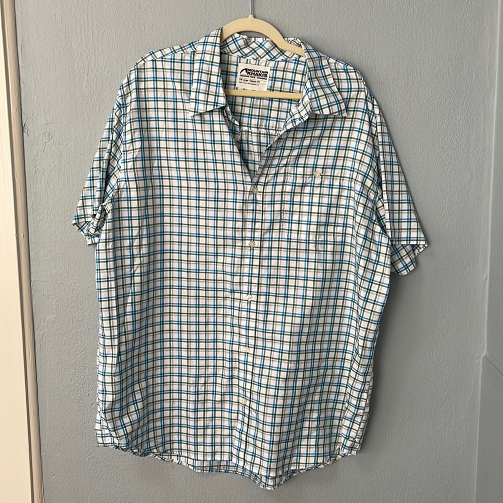 Mountain Khaki Short Sleeve Buttoned Shirt